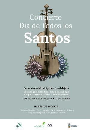 Por segundo a&#241;o consecutivo, el cementerio de Guadalajara acoger&#225; un concierto de m&#250;sica cl&#225;sica en el D&#237;a de Todos los Santos 