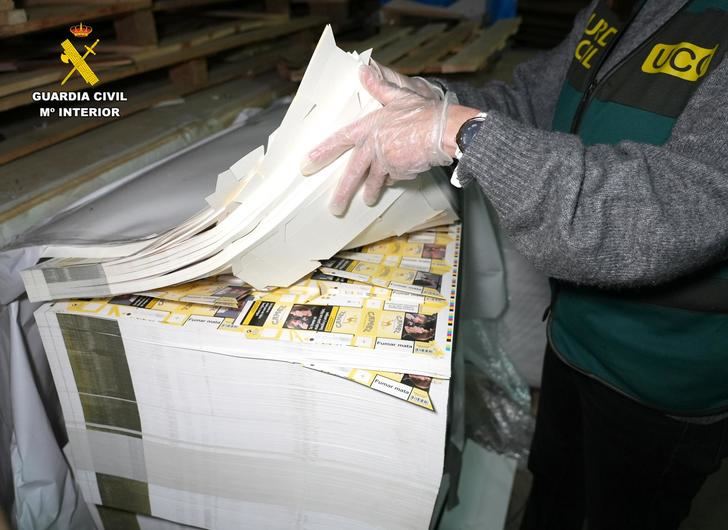 Detienen a 20 personas, algunas en Azuqueca, como presuntos integrantes de una organización criminal dedicada a la fabricación y distribución de tabaco de contrabando