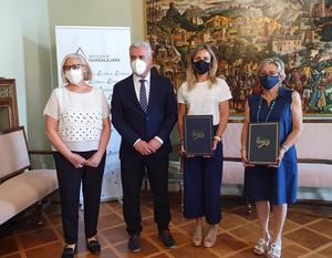 Diputación y Ayuntamiento de Sigüenza renuevan el convenio para convertir la Iglesia de Santiago en Centro de Interpretación del Románico