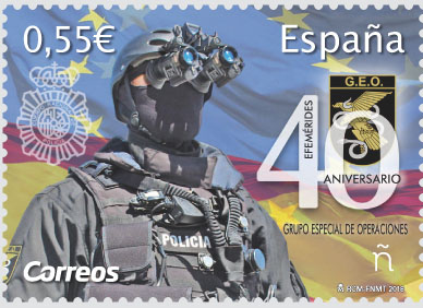 Correos emite un sello dedicado al 40 aniversario de la creación del GEO 