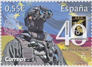 Correos emite un sello dedicado al 40 aniversario de la creación del GEO