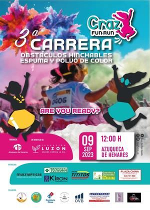 La ‘Crazy Fun Run’ vuelve a Azuqueca el 9 de septiembre