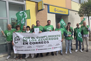 Nueva movilización en Guadalajara de CSIF en Correos por la falta de personal, la precariedad y el incumplimiento del Acuerdo Marco