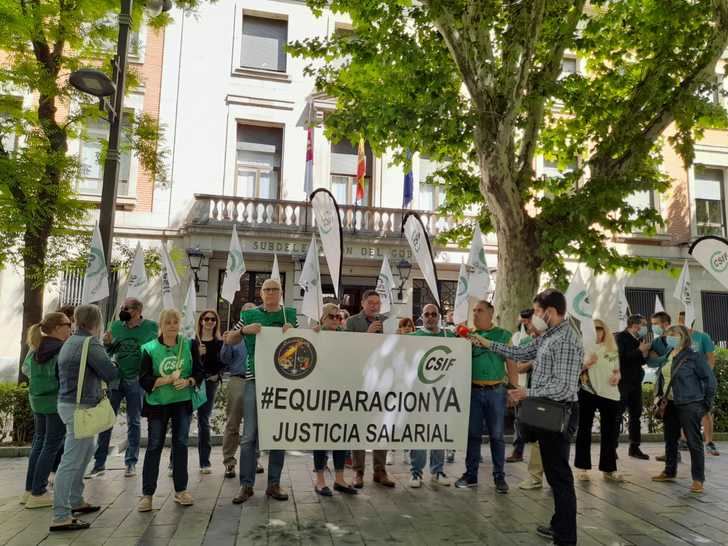 CSIF, en defensa de los empleados públicos, se moviliza en Guadalajara por la pérdida de poder adquisitivo