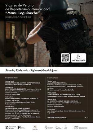 15J: V Edición del Curso de Verano de Reporterismo Internacional Manu Leguineche