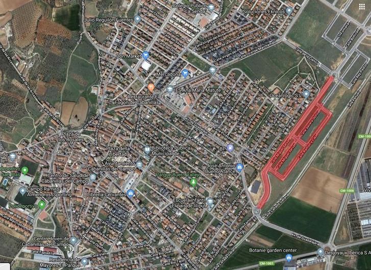 Inminente apertura del vial que comunica los nuevos desarrollos de Cabanillas con la Avenida de Guadalajara