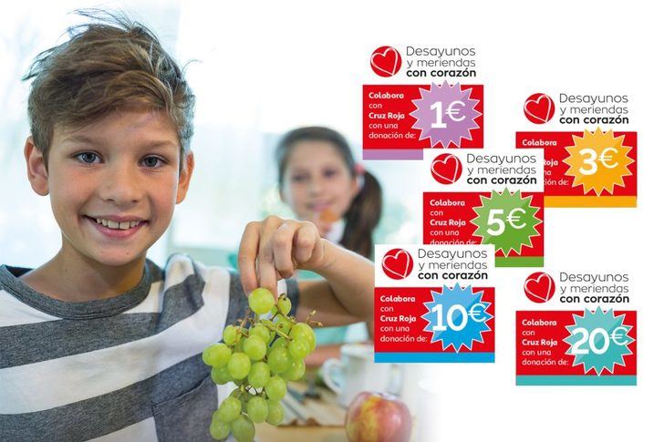 Arranca en el centro de Alcampo en Guadalajara la campaña Desayunos y meriendas Con Corazón para niñas y niños atendidos por Cruz Roja