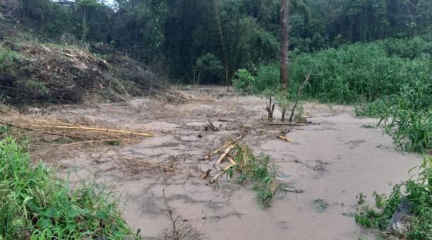 Se desborda el río Badiel a su paso por Hita debido a las fuertes lluvias
