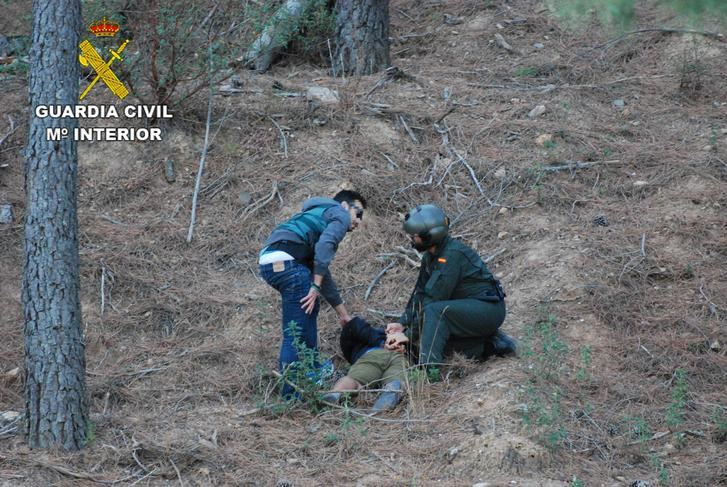 La Guardia Civil desmantela una plantación de marihuana en el Parque Natural de la Sierra de Norte de Guadalajara
