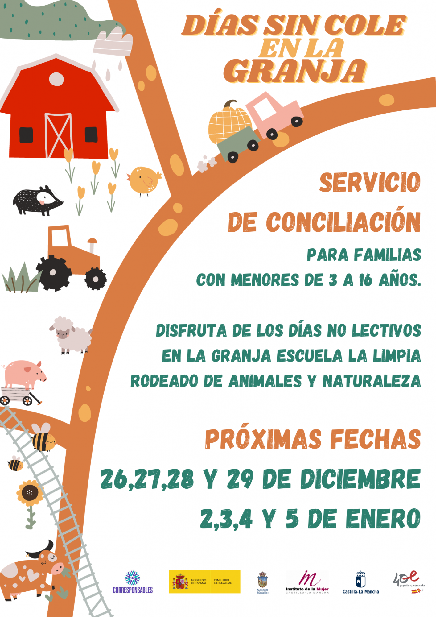 Se abre el plazo de inscripción para ‘Días sin cole en La Granja’ durante estas Navidades en Guadalajara