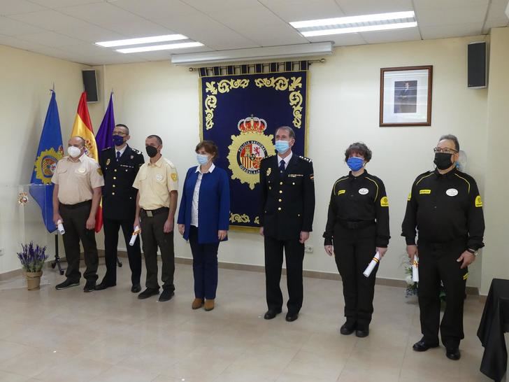 La subdelegada del Gobierno en Guadalajara preside la entrega de distinciones de la Policía Nacional a vigilantes de seguridad privada