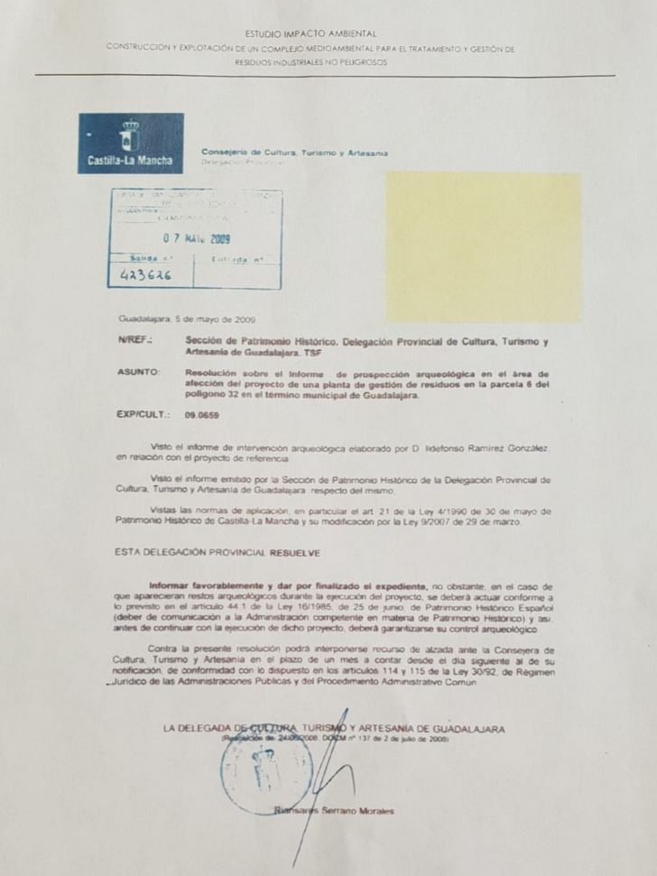 Román demuestra con documentos que Alberto Rojo inició el proyecto de vertedero industrial siendo delegado de Medio Ambiente en 2008