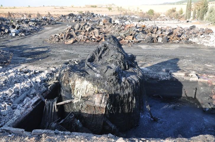 Casi 6.000 metros cúbicos de residuos tóxicos se van a retirar de la planta de Chiloeches