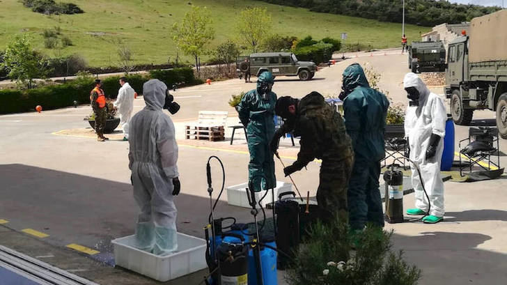 El Ejército prueba en Guadalajara un proyecto para desinfectar con luz ultravioleta