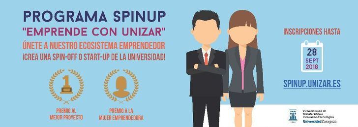 Convocado el VI Programa SpinUP “Emprende con Unizar”