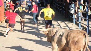 Un herido tras sufrir una cornada en los encierros de Cabanillas del Campo