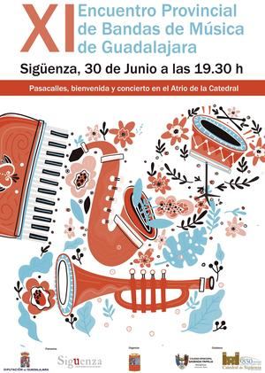 Este domingo en Sigüenza, XI Encuentro Provincial de Bandas de Música de Guadalajara