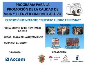 Este jueves, exposición fotográfica itinerante 'Nuestro pueblo en fiestas' en la Plaza Mayor de Sigüenza