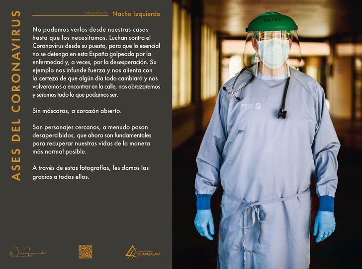Desde el miércoles, exposición en la Plaza del Pueblo de Cabanillas: «Ases del coronavirus», del fotógrafo chileno Nacho Izquierdo
