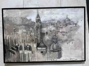 La obra de la pintora brasileña Cristina Pollesel, este mes de agosto en Almonacid