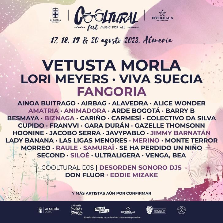 Fangoria se suma a la gran fiesta de Cooltural Fest, que añade otra decena de nombres a su imponente cartel