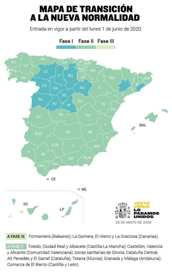 Albacete, Ciudad Real y Toledo pasan el próximo lunes a la fase 2 de la desescalada