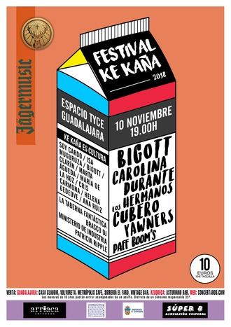 Carolina Durante, Los Hermanos Cubero, Bigott, Yawners y Paff Booms cierran el cartel más ambicioso de la historia del festival Ke Kaña