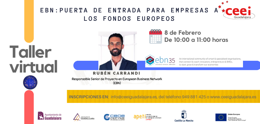 El CEEI Guadalajara celebra un nuevo taller virtual sobre Oportunidades de Financiaci&#243;n por la UE 