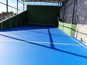 Terminan las obras en el frontón de Casasana