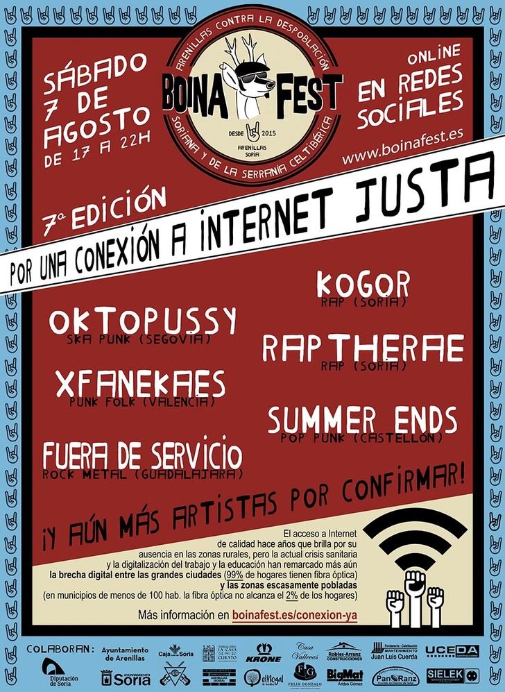 Fuera de servicio representará a Guadalajara en el Boina Fest y se unen a su lucha contra la despoblación y por una conexión a Internet justa