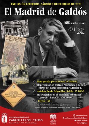 La Biblioteca León Gil de Cabanillas organiza una excursión al "Madrid de Galdós", con ruta guiada y teatro