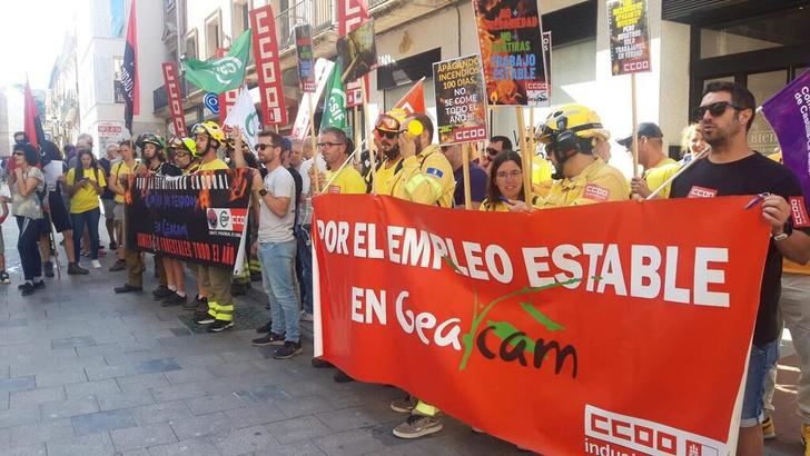 Los trabajadores de Geacam proseguirán con las movilizaciones en Guadalajara mientras se trate a los interinos como kleenex