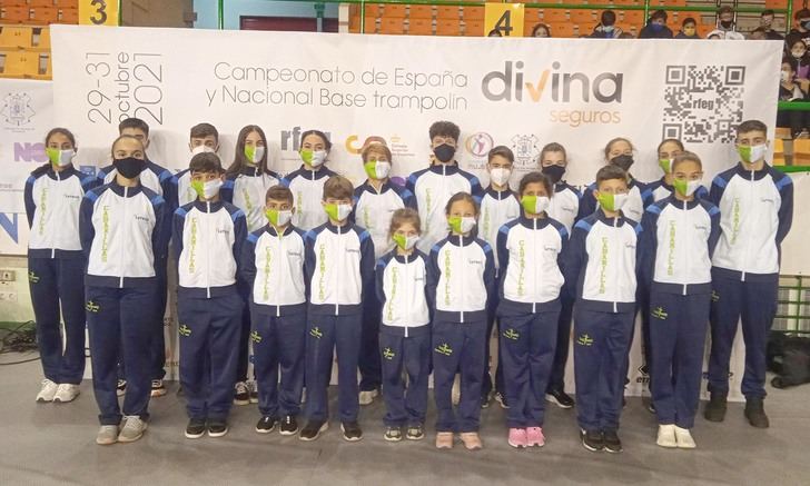 El Ruditramp Cabanillas regresa de Galicia con 8 medallas conseguidas en el Campeonato de España de Gimnasia de Trampolín