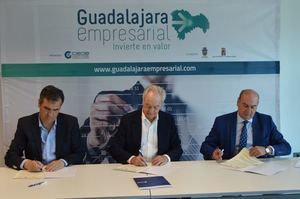 Diputación, Ayuntamiento y CEOE-Cepyme firman el proyecto Guadalajara Empresarial