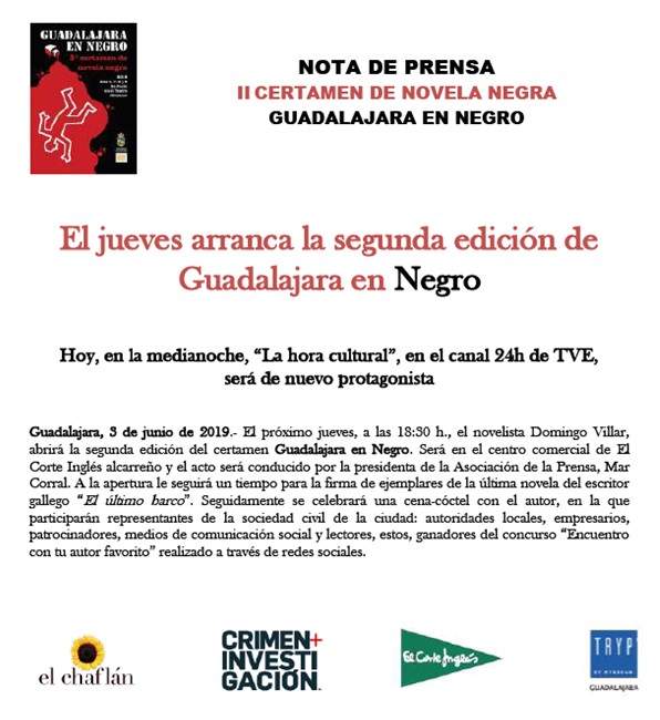 El jueves arranca la segunda edición de Guadalajara en Negro 