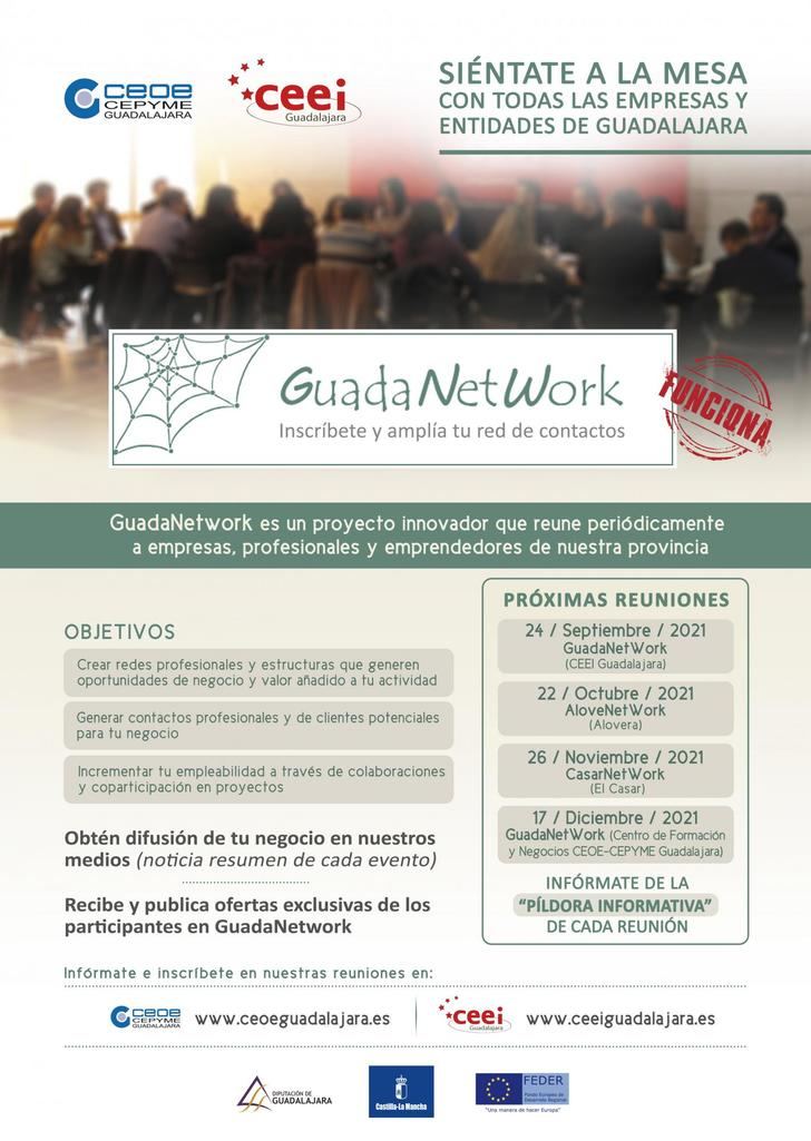 GUADANETWORK programa cuatro nuevos encuentros para el último cuatrimestre de 2021, con el objetivo de seguir acercando empresas