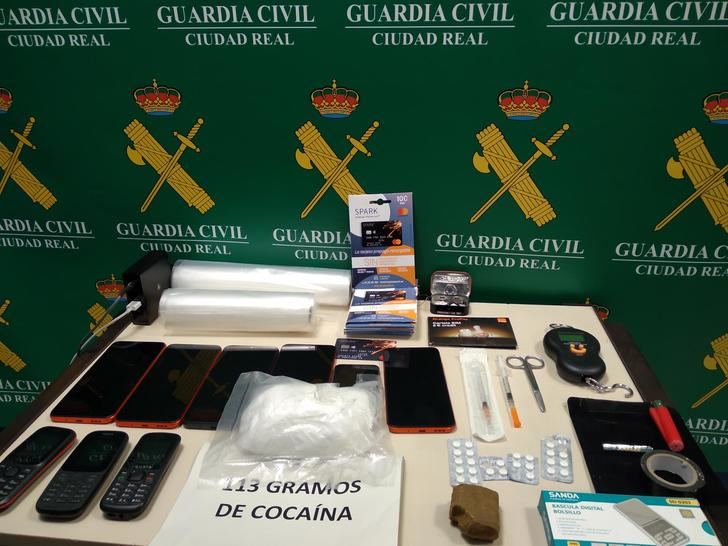 La Guardia Civil de Ciudad Real detiene a una persona por un delito de tráfico de drogas
