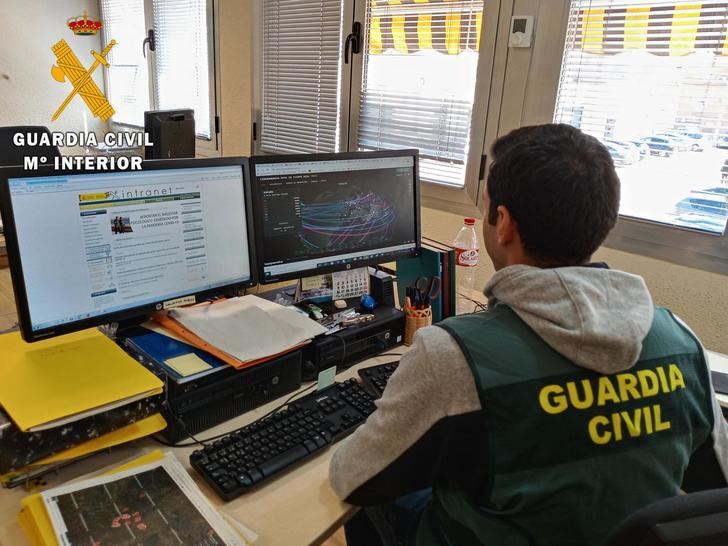 La Guardia Civil investiga a una persona por simular una estafa de más de 5.000 euros en apuestas online