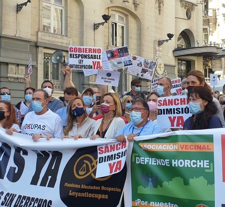 La rebelión de Guadalajara contra los okupas llega este sábado a las puertas del Congreso de los Diputados