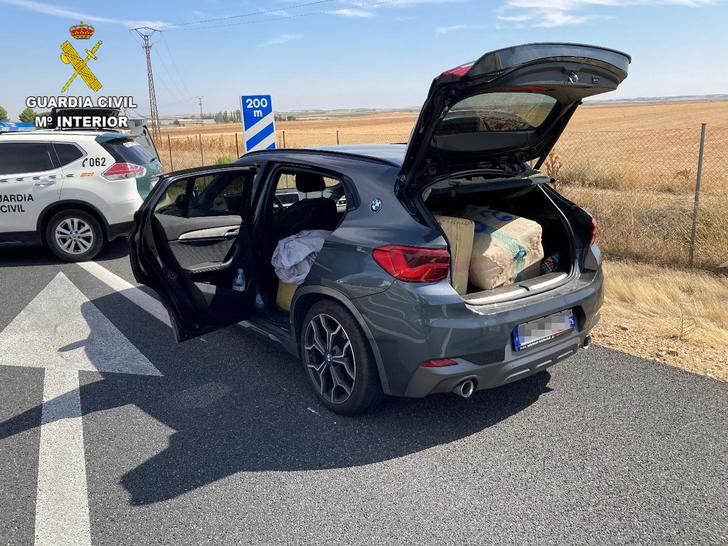 La Guardia Civil incauta más de 192 kilos de hachís durante un control en Toledo