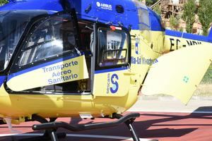 Trasladan en helic&#243;ptero medicalizado al hospital de Cuenca a una joven que ha sufrido un accidente de moto
