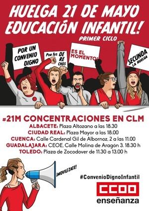 Unas 3.000 empleadas de guarder&#237;as privadas en CLM, llamadas a huelga este martes en protesta por su convenio laboral