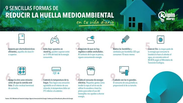 9 sencillas formas de reducir la huella medioambiental en tu vida diaria