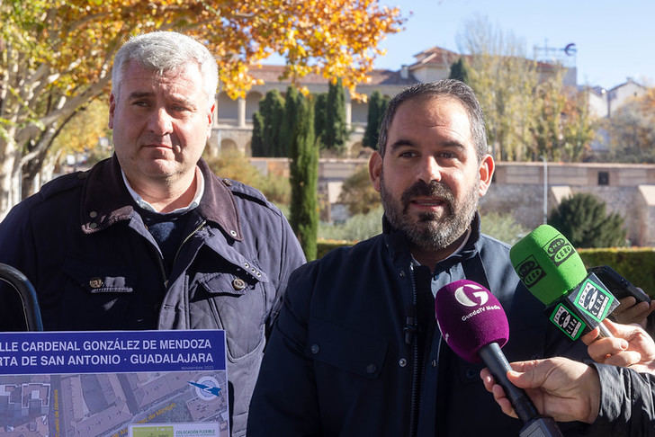 En marcha la renovación integral de las aceras, mobiliario y alumbrado en el entorno de la Huerta de San Antonio de Guadalajara