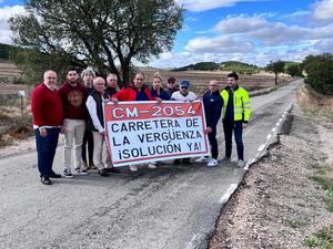 Illana clama por el arreglo integral y urgente de la carretera CM-2054 que se encuentra en estado deplorable