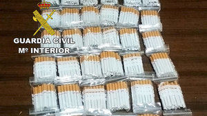 Incautadas 37 bolsas de cigarrillos en una inspección de contrabando en Ciudad Real