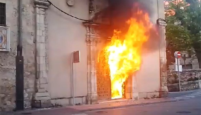 Detenido por provocar un incendio en el convento de las Concepcionistas en Cuenca