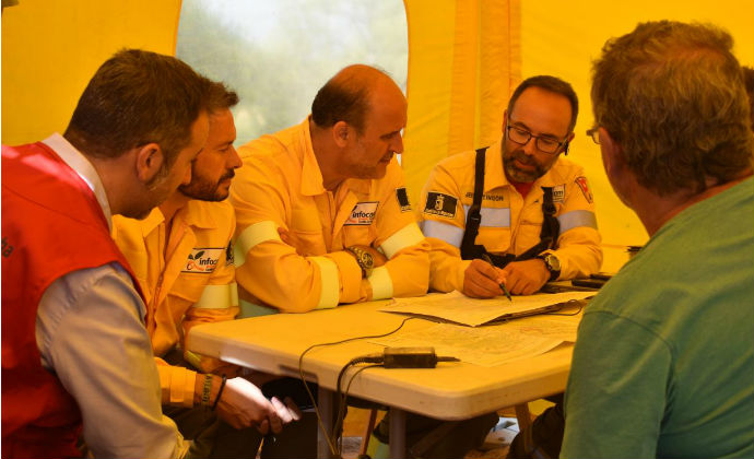 Nivel 1 por la gravedad del incendio de Barchín en Cuenca que ha quemado ya 2.000 hectáreas