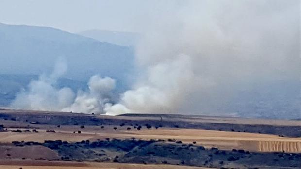 Controlado el incendio forestal de Úceda que ha afectado a 20 hectáreas de zona agrícola