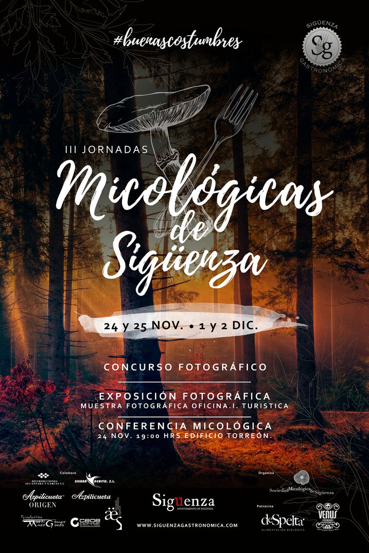 A finales de noviembre y primeros de diciembre, III Jornadas Micológicas de Sigüenza